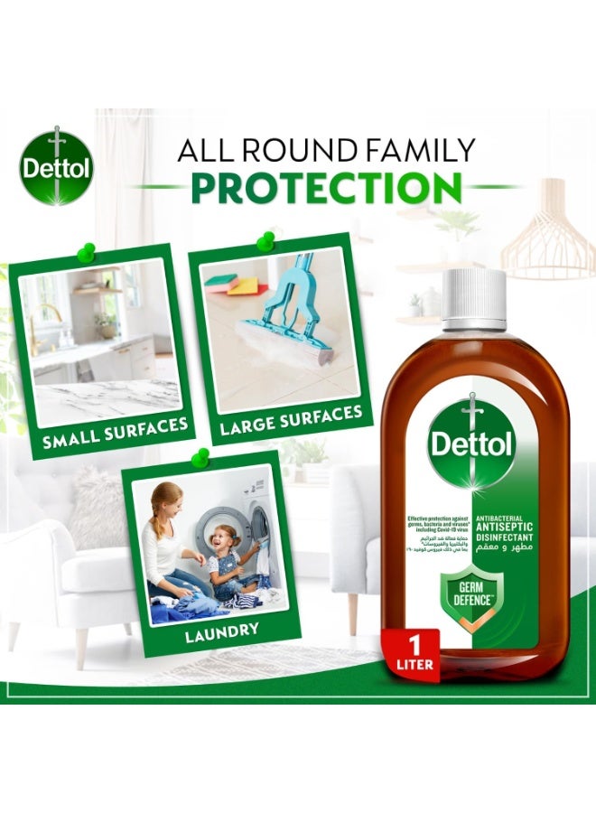 إيروريكس سائل مطهر مضاد للبكتيريا لحماية فعالة من الجراثيم والنظافة الشخصية، يستخدم في تنظيف الأرضيات والاستحمام والغسيل، 2 لتر - Image 5