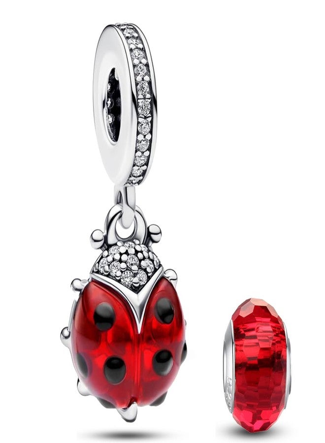 HappyStar 925 Sterling Silver Charms for Bracelets and Necklaces Tarot Card Dangle Pendants Rose Flowers Beads Charms Jewelry Gifts For Women - Image 1