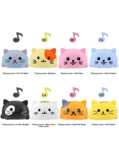 Dilwe Dilwe Music Scale Kittens/Puppies, 8Pcs Touch Sensitive Musical Learning Toy with Packing Box Suitable for Both Children and Adults(Kittens)  - Image 3