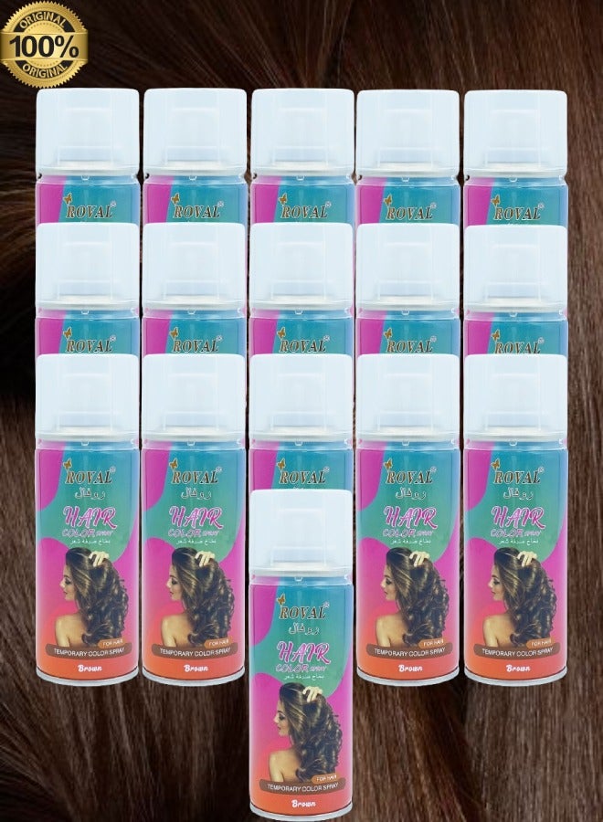 روفال 16 قطع روفال بخاخ صبغة شعر المؤقتة باللون البني - Image 1
