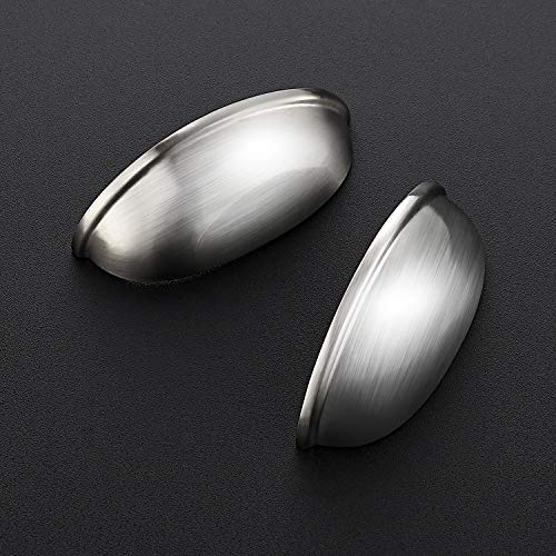 Ravinte 30 Pack 3" Drawer Pulls Brushed Nickel Cabinet Pulls Kitchen Hardware Cabinet Handles Drawer Handles Knobs 3 inch Hole Center - Image 2