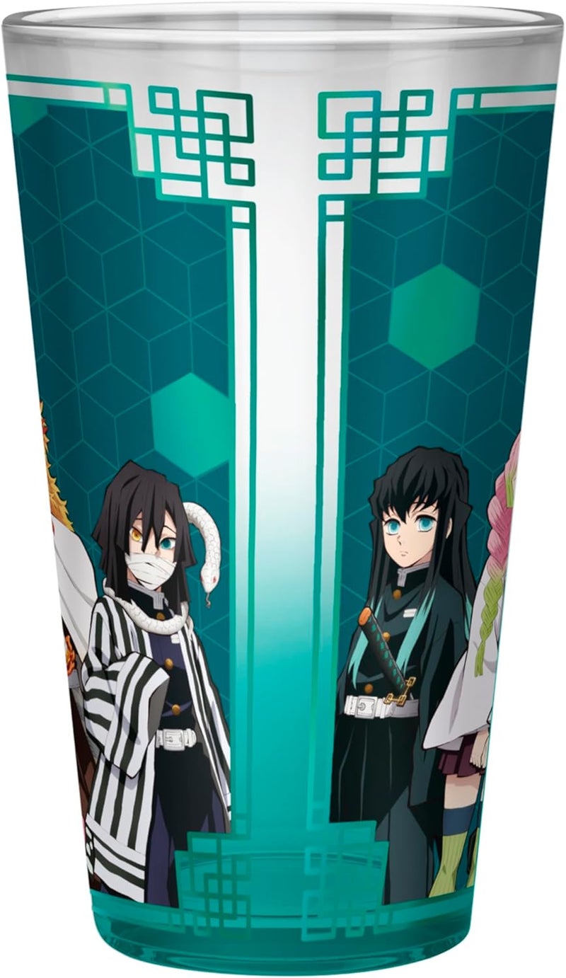 ABYstyle Demon Slayer Kimetsu No Yaiba XXL Glass, 16Fl Oz Printed Glass - Anime Demon Slayer Merchandise, Anime Cups for Fans and Collectors Drinkware Home & Kitchen Merch - Image 2