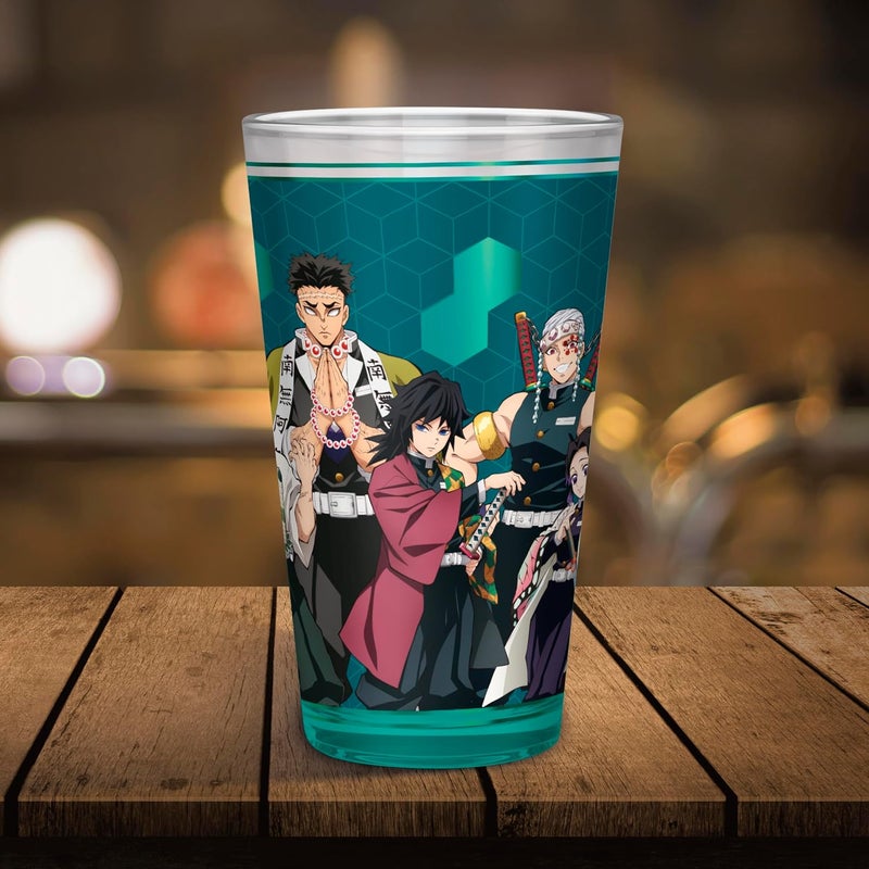 ABYstyle Demon Slayer Kimetsu No Yaiba XXL Glass, 16Fl Oz Printed Glass - Anime Demon Slayer Merchandise, Anime Cups for Fans and Collectors Drinkware Home & Kitchen Merch - Image 5