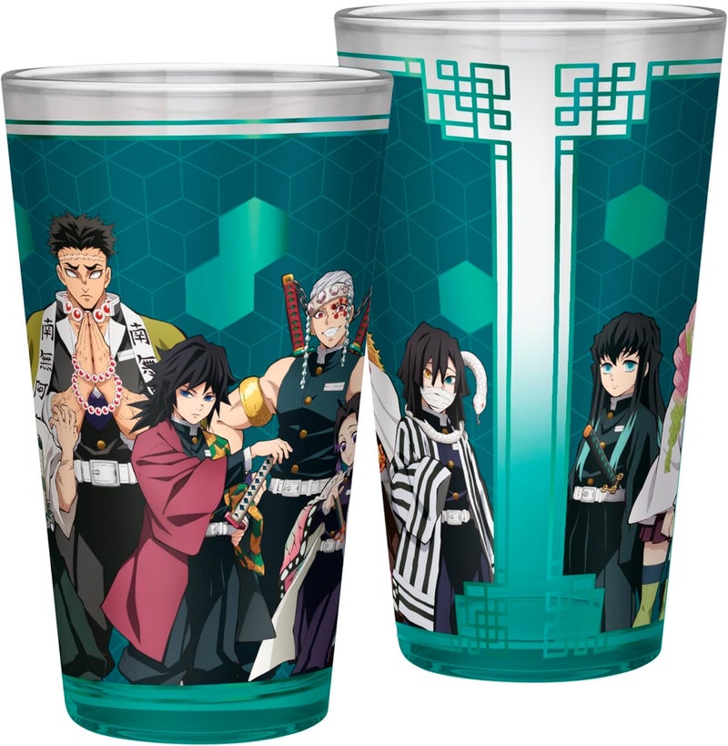 ABYstyle Demon Slayer Kimetsu No Yaiba XXL Glass, 16Fl Oz Printed Glass - Anime Demon Slayer Merchandise, Anime Cups for Fans and Collectors Drinkware Home & Kitchen Merch - Image 3
