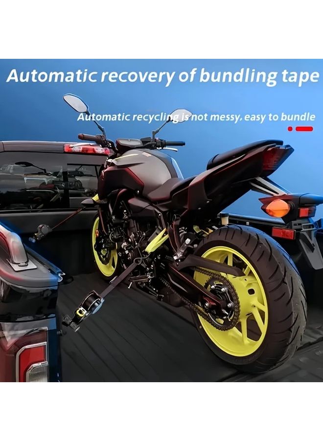 Black Heavy Duty Aluminum Cargo Strap 12992 Inches Auto Retractable 149914 Lbs Tensile Strength - Image 5