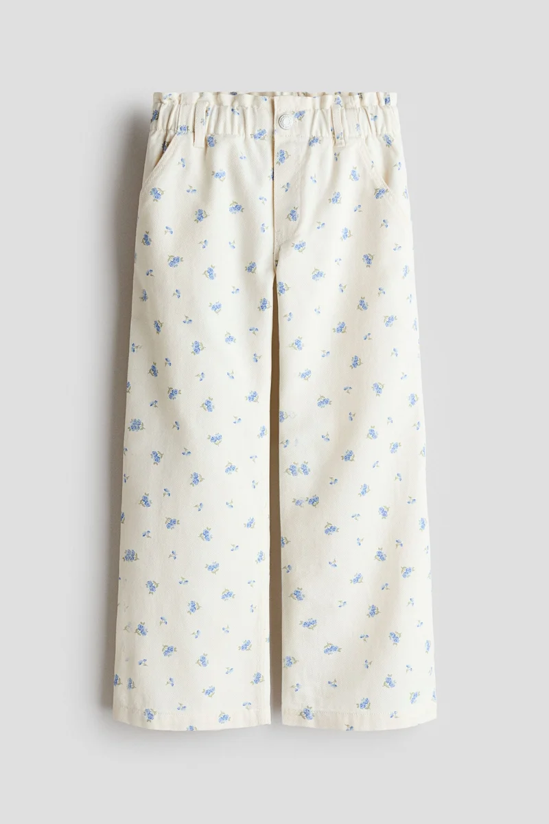 اتش اند ام جينز بيبر باغ بقصّة ساق واسعة