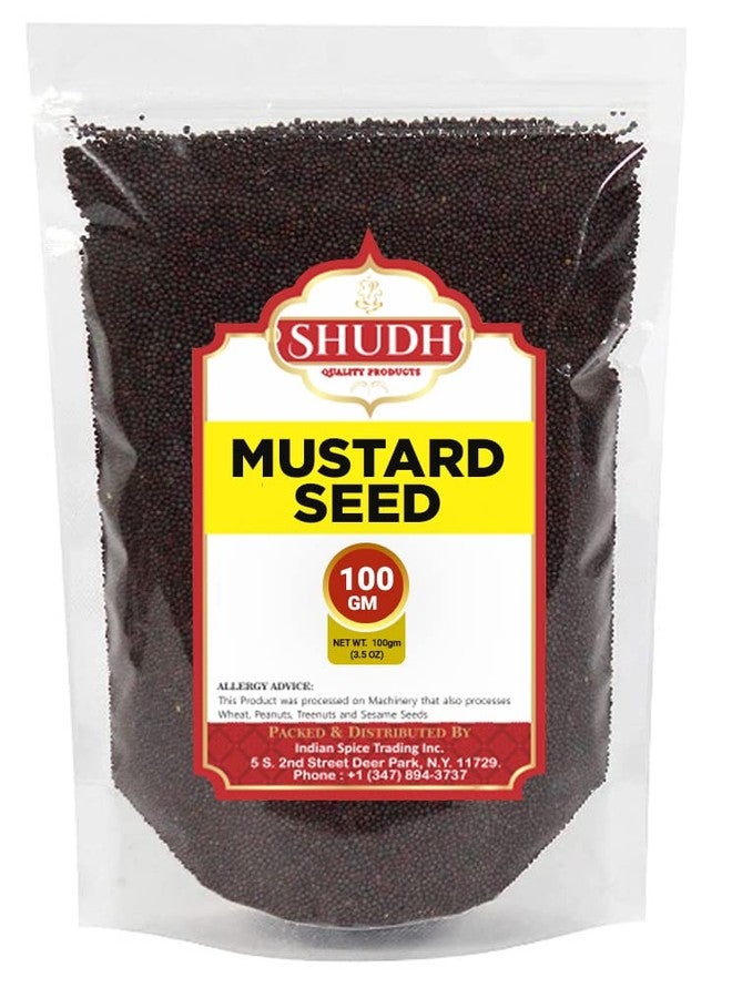 Jimidar SHUDH BLACK MUSTARD SEEDS 3.5 oz | 100GM | Whole Spice (Kali Rai) ~ All Natural | Gluten Friendly | NON-GMO | Vegan | Indian Origin - Image 1