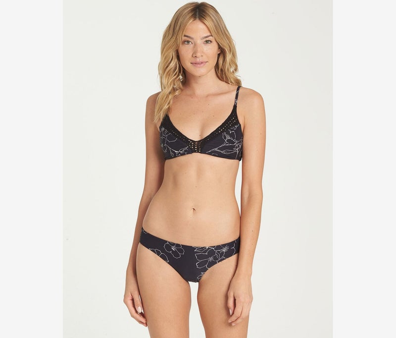 Billabong Lost Sky Lowrider Bikini Bottom, Black  - Image 1