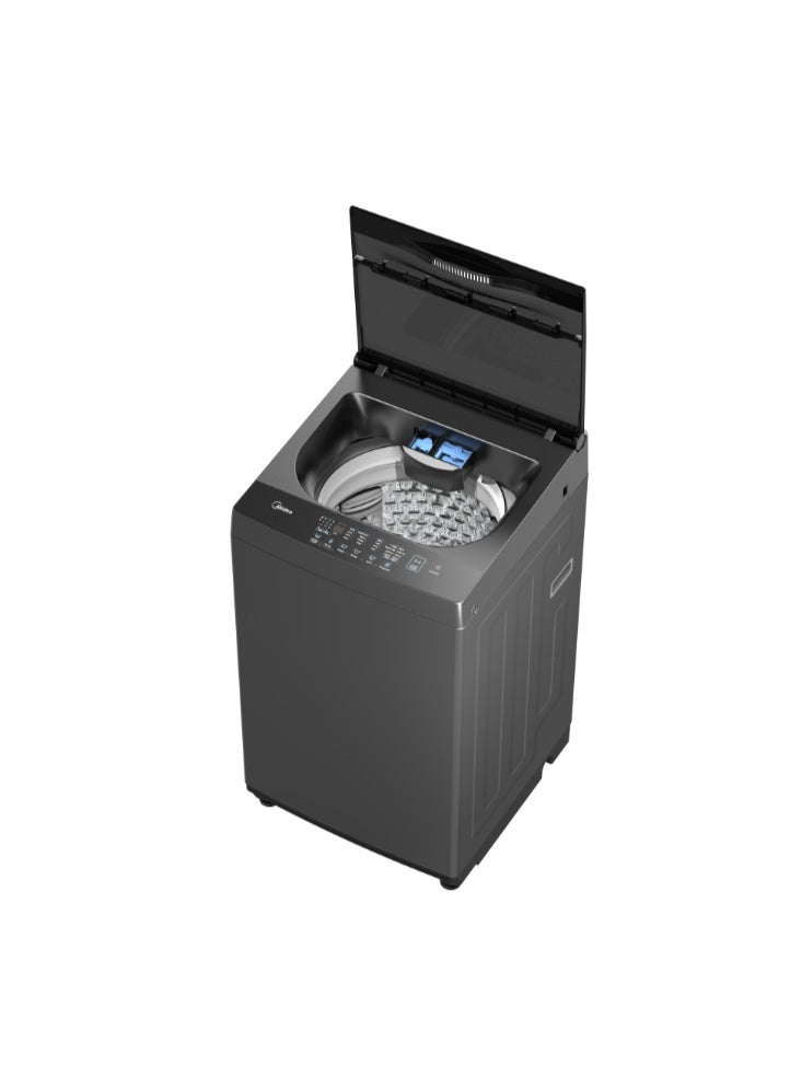 Midea Washing Machine Top Loud MA102W90P/GK, shoes clean program, Blanket wash, I-clean, Easy dosing, 9KG, Titanium Grey 9 kg MA102W90P/GK Titanium Grey - Image 3