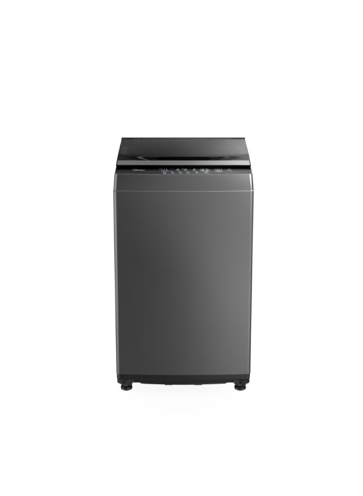 Midea Washing Machine Top Loud MA102W90P/GK, shoes clean program, Blanket wash, I-clean, Easy dosing, 9KG, Titanium Grey 9 kg MA102W90P/GK Titanium Grey - Image 1