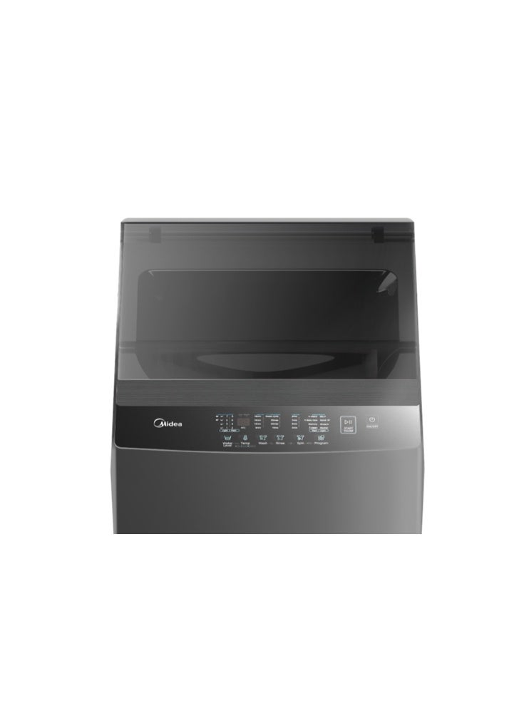 Midea Washing Machine Top Loud MA102W90P/GK, shoes clean program, Blanket wash, I-clean, Easy dosing, 9KG, Titanium Grey 9 kg MA102W90P/GK Titanium Grey - Image 2