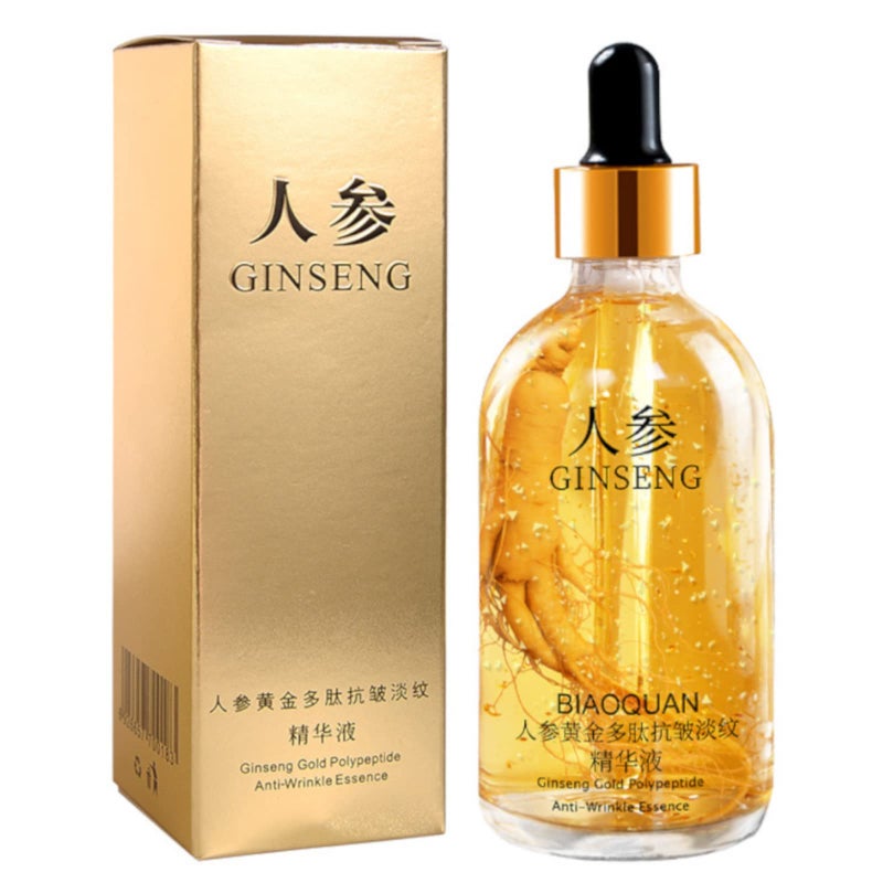 Peehss Ginseng Polypeptide AntiAgeing Essence Ginseng Extract Anti Wrinkle Serum Ginseng Serum Ginseng Gold Korean Anti Aging Essential Oil Face Moisturizer Reduce Fine Lines 1 Bottle