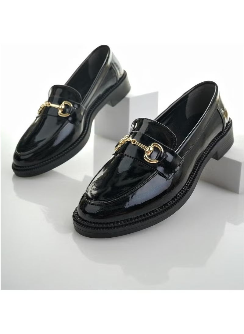 muggo Sussie Guaranteed Metal Buckle Women's Loafer Casual Shoes - Image 4