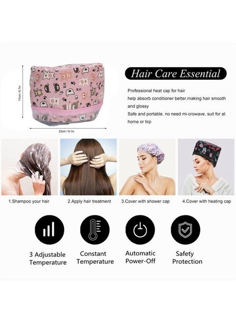 fuwinkr Hair Steamer Thermal Heat Cap Electric Hair Cap Deep