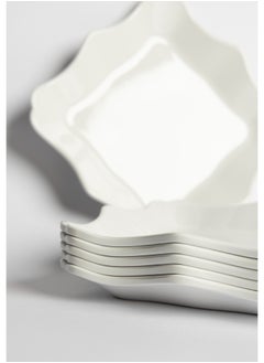 Premium Melamine Dinner Plates in White | Multi Use Square Plates for Desserts, Salads, Noodles & More | Durable, Shatterproof, Dishwasher & Microwave Safe | Home & Restaurant - pzsku/ZC25C1E76FDDBA3051725Z/45/_/1730375430/033b5ad4-6191-482b-819f-678dcf9ab80c