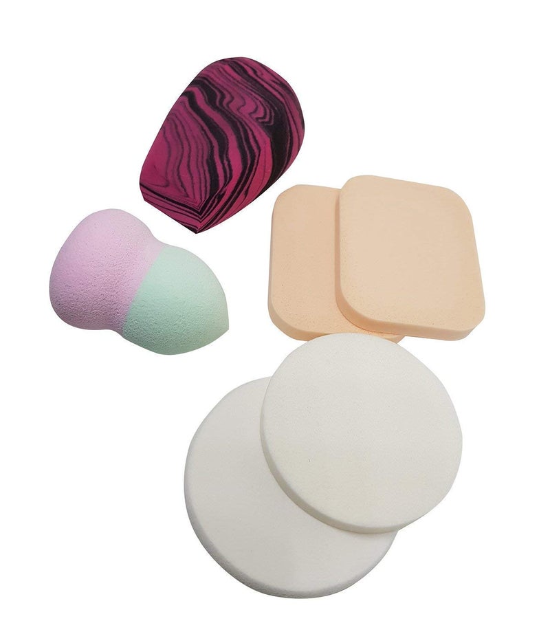 BRONSON PROFESSIONAL | 6 in 1 sponge set and Puff set for make up (Color and shape may vary) - Image 4