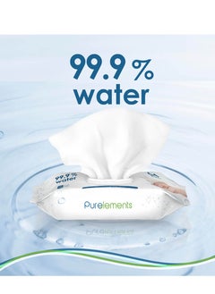 Pure Elements Purelements - Natural 99.9% Water Wipes - Pack of 4 - 256pcs  - Image 3
