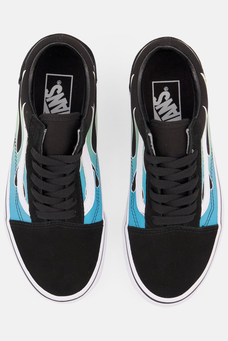 VANS أحذية التزلج النسائية القديمة ذات الأربطة، مجموعة سوداء - Image 4