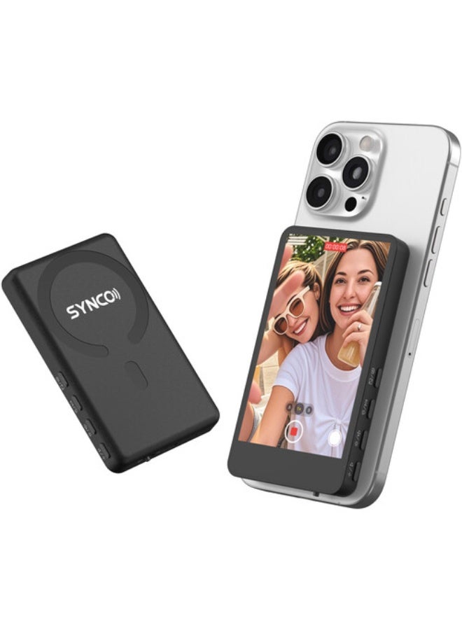 Synco XView M4 Selfie Monitor Screen for Phone Vlogging (Pink) - Image 1