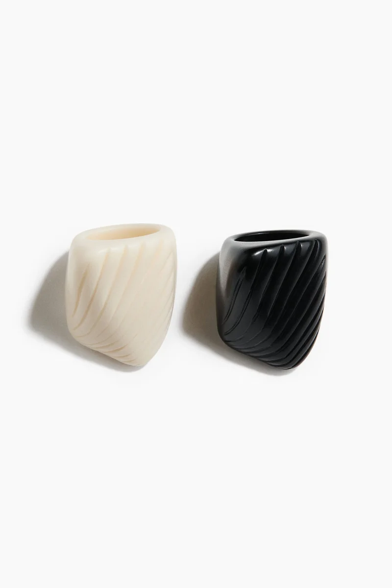 H&M  2-pack chunky rings for Women | Best Price UAE