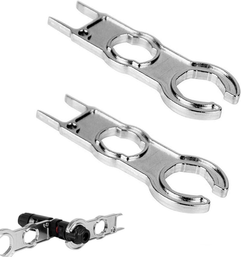 Yeenano مفتاح شمسي، أداة MC4 (قطعتان)، مفتاح شمسي من نوع MC4، مفاتيح MC4، كابل لوحة الطاقة الشمسية، مفتاح شمسي للوحات الطاقة الشمسية مخصص لفصل وتوصيل موصلات MC4، لتجميع وفك الأسلاك. - Image 1