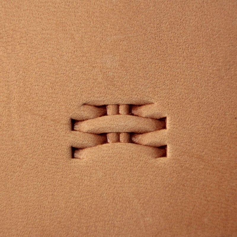 DandS ltd Leather Stamp Tool, Basket Weave, Professional Steel Craft Tool for Leatherworking, Embossing, Carving & Stamping Leather Projects, Belts Wallets & DIY Projects Compatible with Mallet #355B - Image 2