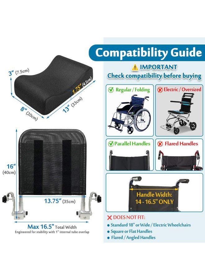 Mybow Wheelchair Headrest Neck Support Head Padding Adjustable & Portable for Adults Travel Wheelchair Accessories for 16"-20" B07L4DCJB4 - Image 2