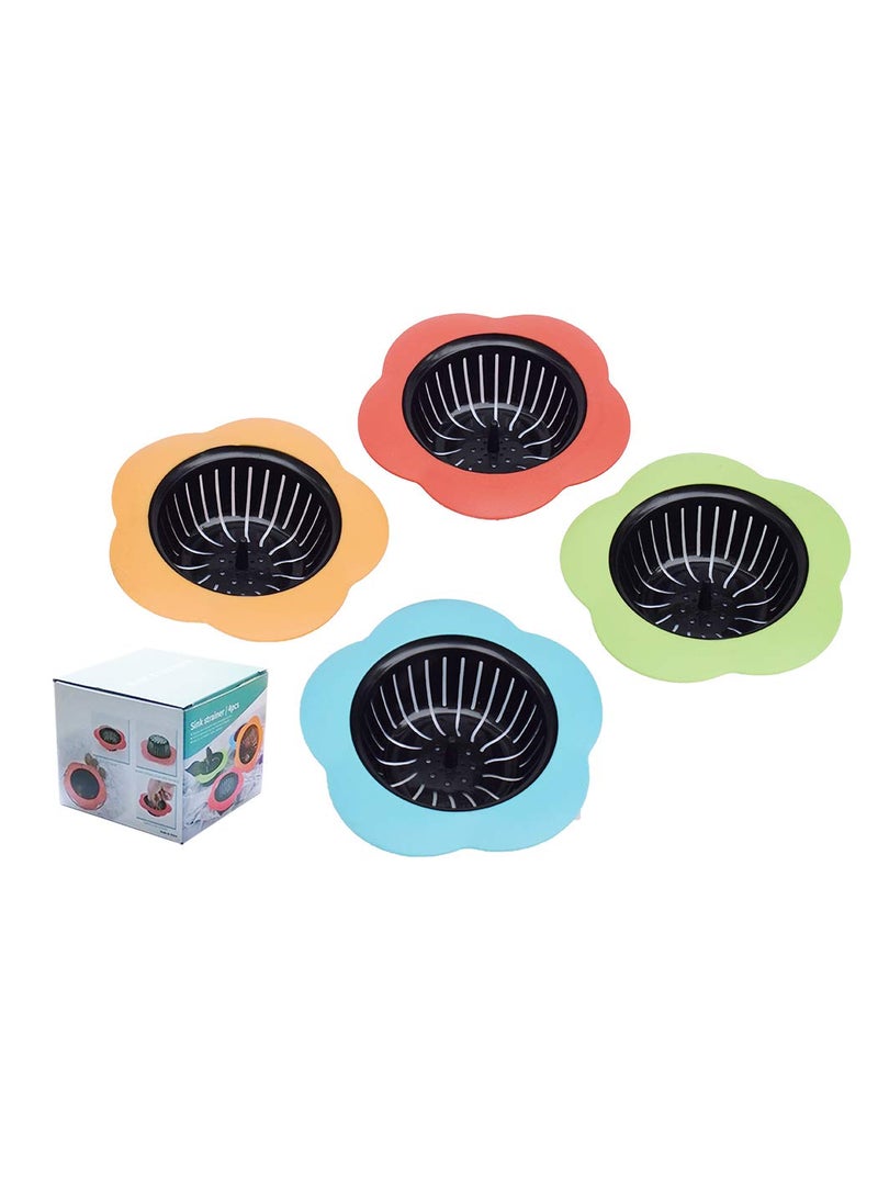 Tmflove Tmflove Kitchen Sink Strainer 4 Pack Pouring strainersDrain FilterLarge Wide Rim 45 Diameter 45 Diameter 4 Color 