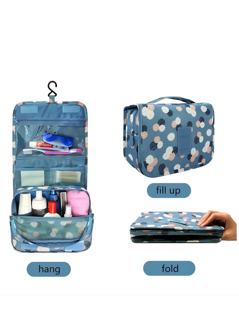 Multi-functional Portable Organizer Storage Bag: Transparent PVC Toothbrush Holder, Zippered Pouch, Mesh Pocket - Ideal for Travel  - Image 1