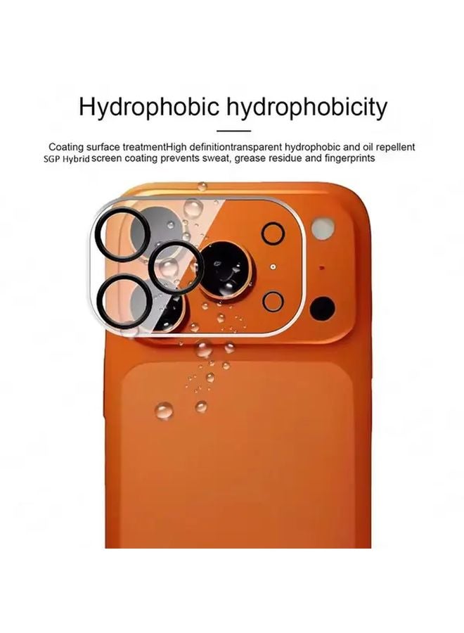 غطاء زجاجي واقٍ للكاميرا ثلاثية الأبعاد لآيفون 13 برو شفاف مقوى للظهر - Image 5