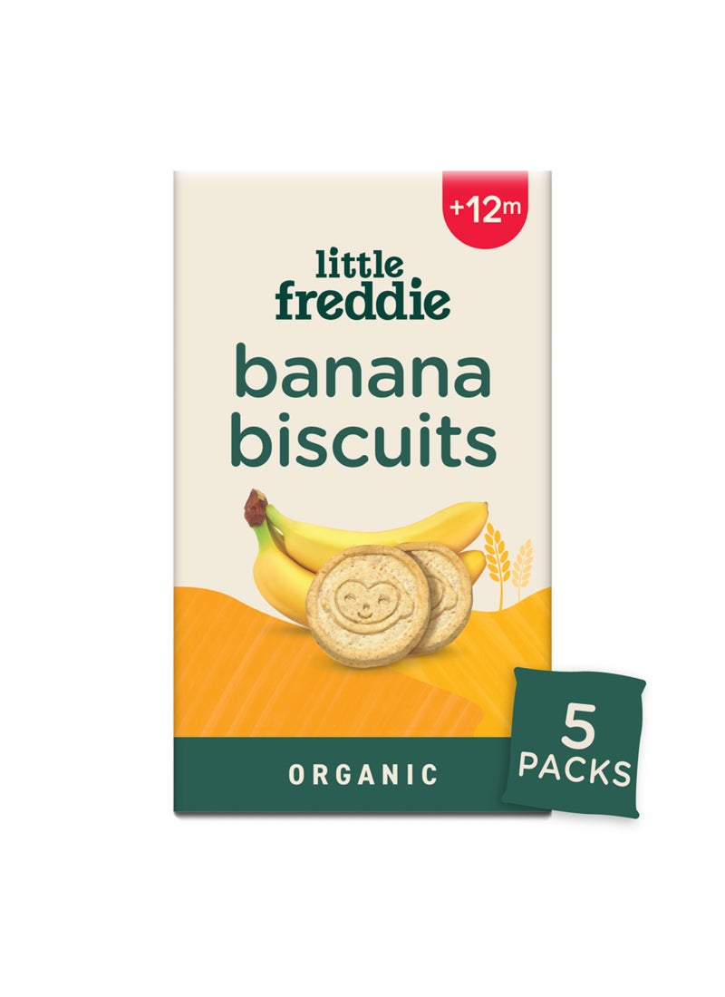 LITTLE FREDDIE Organic Banana Biscuits (12+ Months) 100g - Image 1