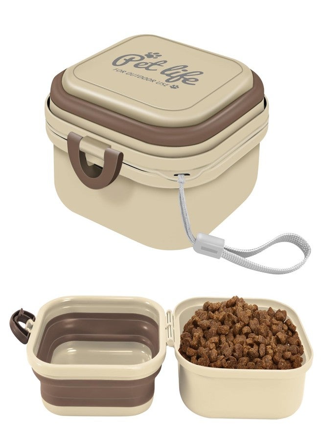 cermug Collapsible Dog Water Bowl, Portable Dog Bowl for Traveling, 2-in-1 Pet Food and Water Feeder - Travel Dog Bowls with Lid for Walking, Traveling, Camping and Hiking - Image 1