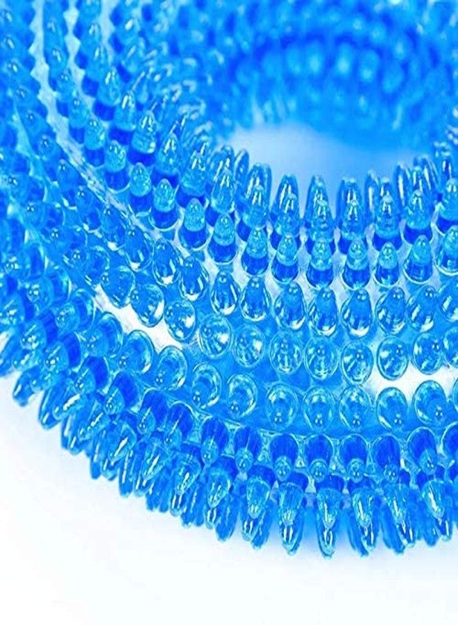 Pups&Pets Non-Toxic Soft Natural Rubber Squeaky Spiky Chew Toys for AggImpssive Chewers Dental Teething Cleaning Ring Design Toy - Pack of 1 (Color as per Availability) - Image 4