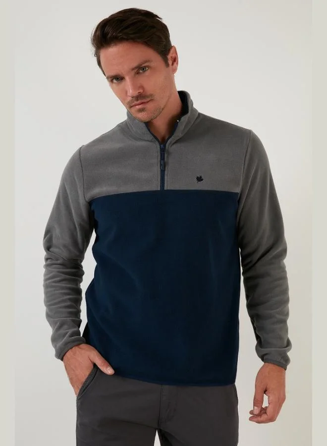 Buratti  Buratti Regular Fit Anti-Pilling Non-Pilling Standing Collar Raised 2-Pack Polar Men's POLAR 5906016S2 for Men | Best Price UAE