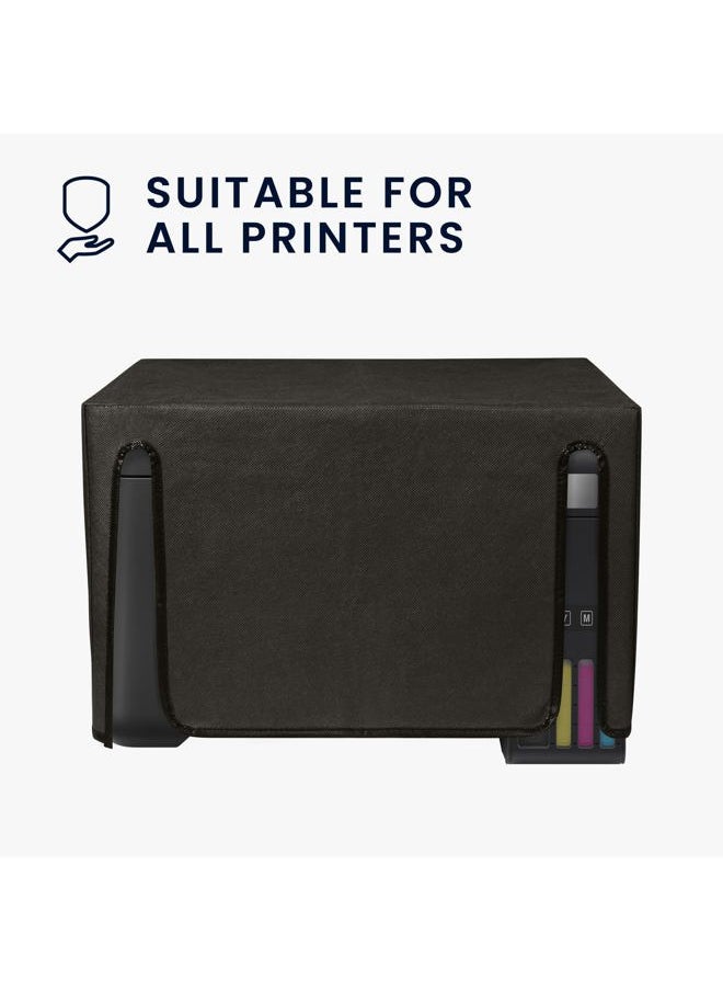 kwmobile - Dust Cover Compatible with Epson EcoTank ET-2850 / EcoTank ET-2856 - Printer Case - Fabric Protector Cover - Dark Grey - Image 1