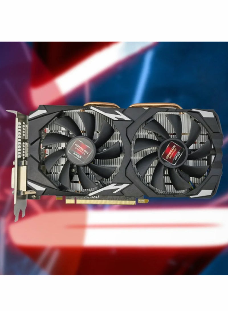 AMD RX580 8GB DDR5 256Bit Graphics Card Dual Cooling Fan Desktop Computer PC Accessories - Image 3