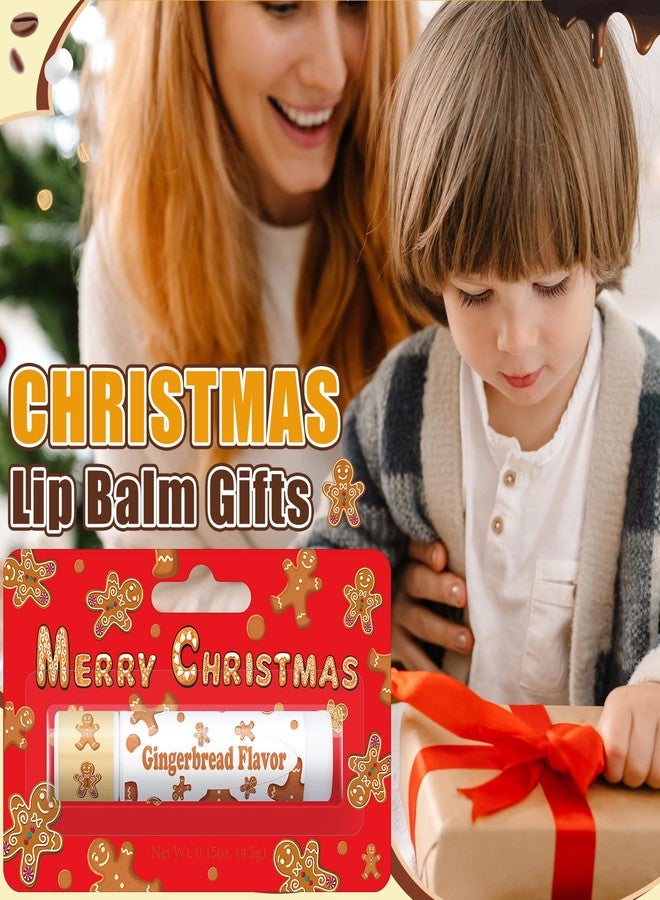 Sacubee 15 Pcs Christmas Lip Balms Bulk Peppermint Candy Flavor Lip Balm Holiday Gingerbread Hot Cocoa Cookie Cinnamon Flavor Christmas Party Gifts Stocking Stuffers for Women Employee Coworkers - Image 5