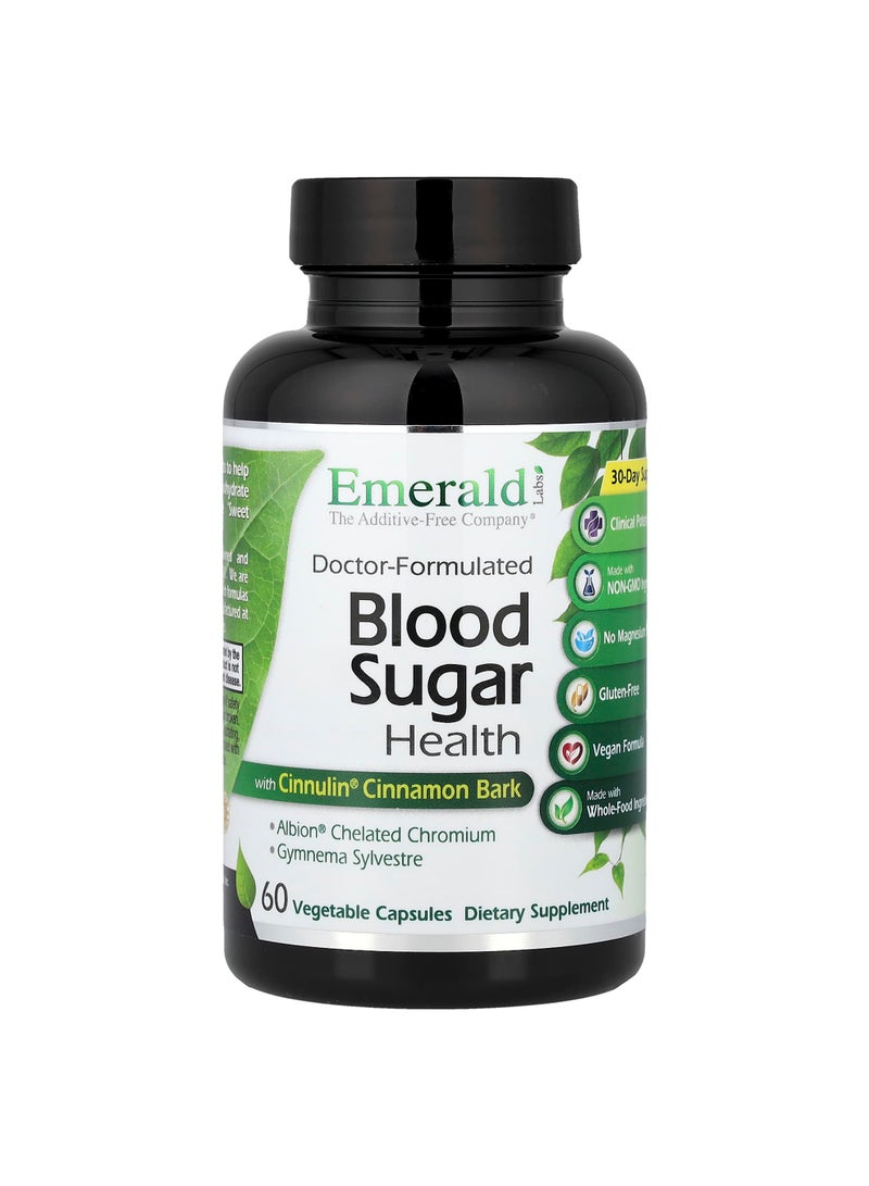 Emerald Laboratories Blood Sugar Health, 60 Vegetable Capsules