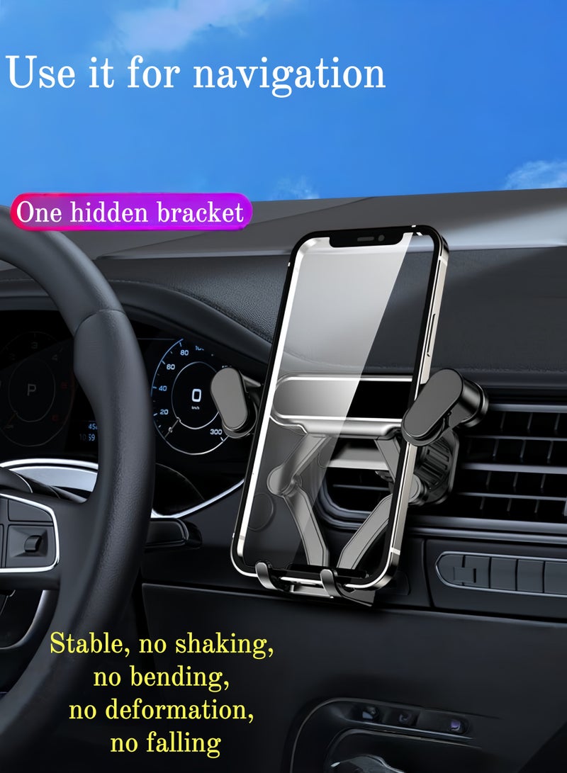 بيوتيفول حامل هاتف جديد للسيارة، حامل ملاحة للسيارة، حامل هاتف مضاد للاهتزاز ثابت أوتوماتيكيًا عند مخرج الهواء - Image 1