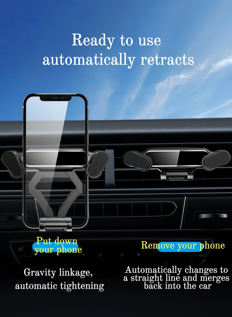 بيوتيفول حامل هاتف جديد للسيارة، حامل ملاحة للسيارة، حامل هاتف مضاد للاهتزاز ثابت أوتوماتيكيًا عند مخرج الهواء - Image 5