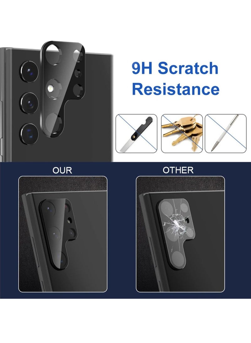 ELTRAZONE 4-Pack for Samsung Galaxy S24 Ultra Camera Lens Protector, Tempered Glass Protective Lens Flim for Galaxy S24 Ultra Camera Lens-Black - Image 5