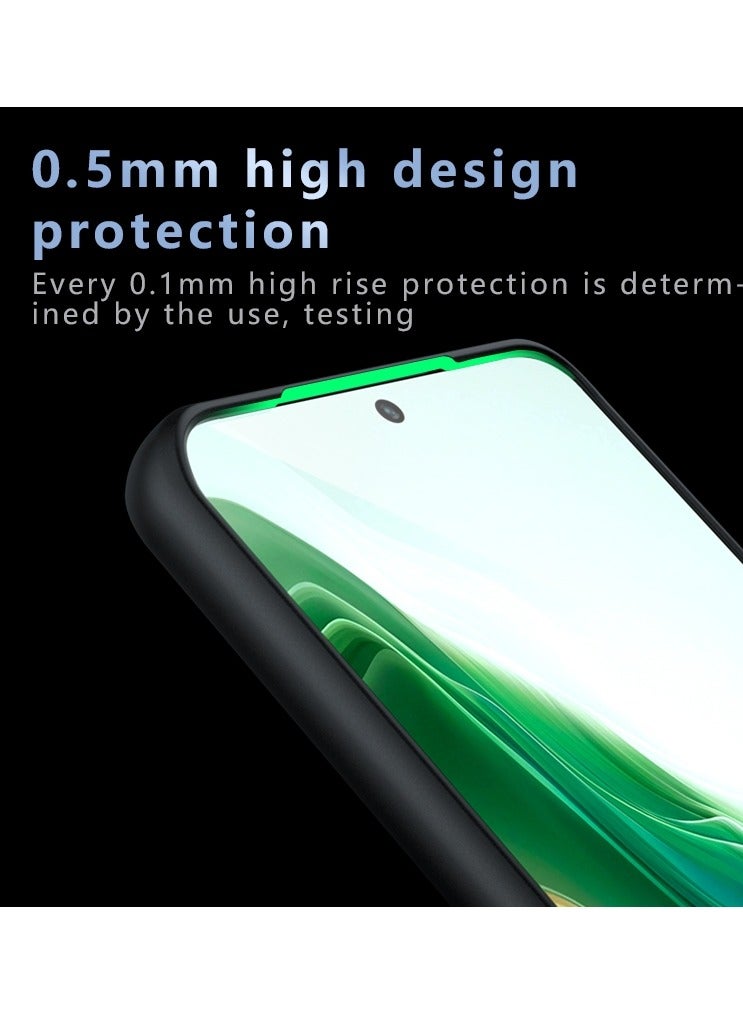 جراب حمايه اسود مط غير لامع ومقاوم للصدمات متوافق مع Honor Magic 6 Pro (أسود ) - Image 5