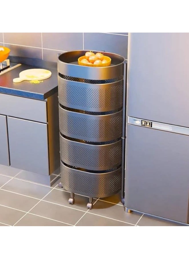 Tiba Metal Turbo 5 Tier Large Oval Anti-Rust 360 Degree Rotation New Shape  - Image 4