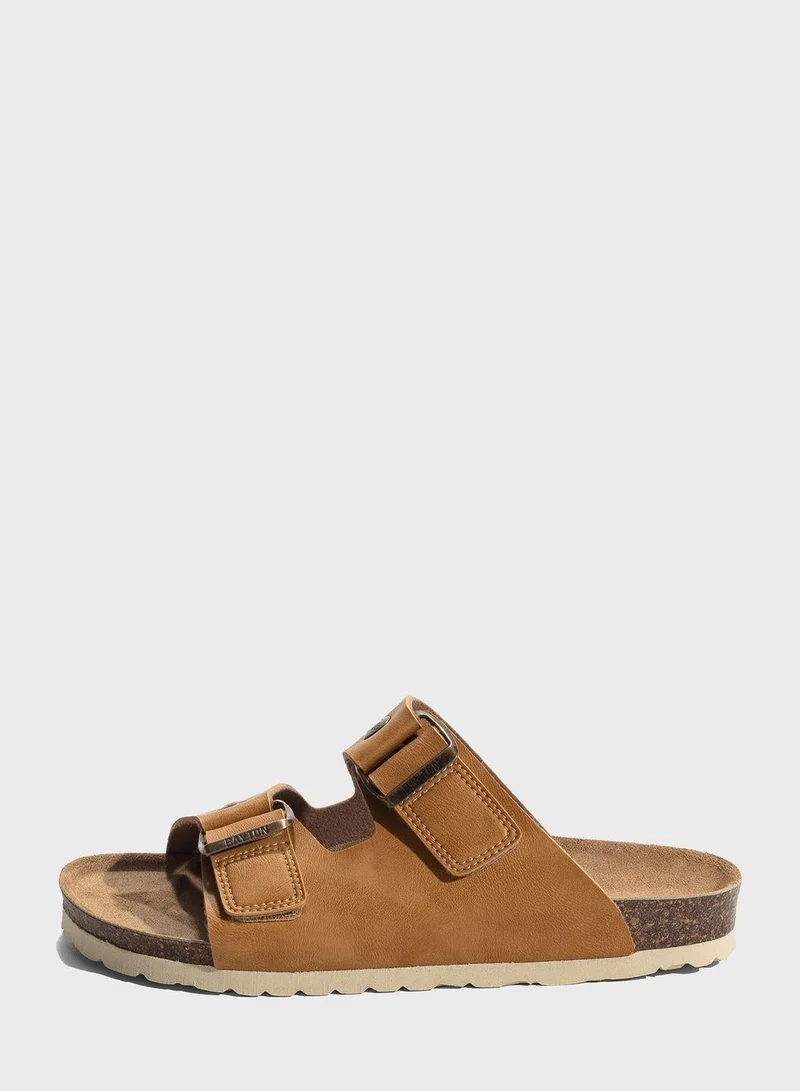 BAYTON Cezanne Double Strap Flat Sandals