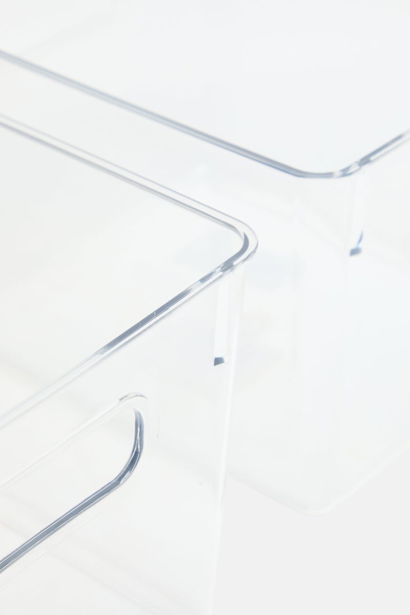 LIFESTYLE 2 Pack Multi Purpose Storage Bins, Transparent - Image 3