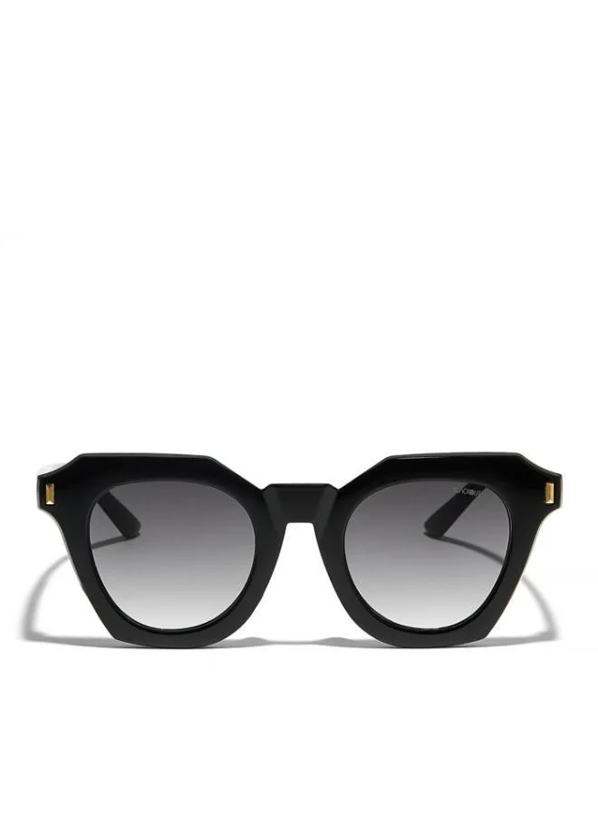 بلاك أوت نظارات شمسية نسائية كاملة الإطار من وينونا - باللون الأسود