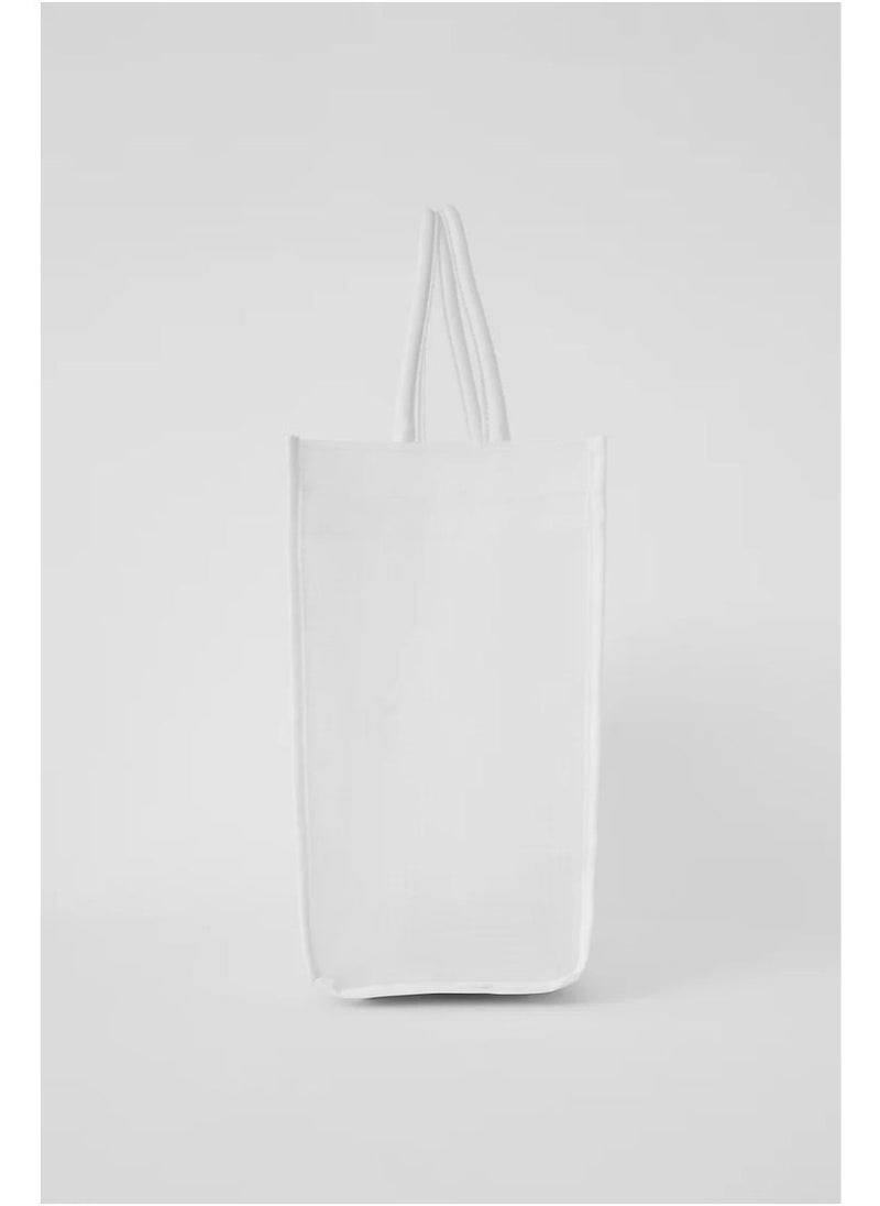 alo Yoga Sheer Tote Bag White  - Image 3