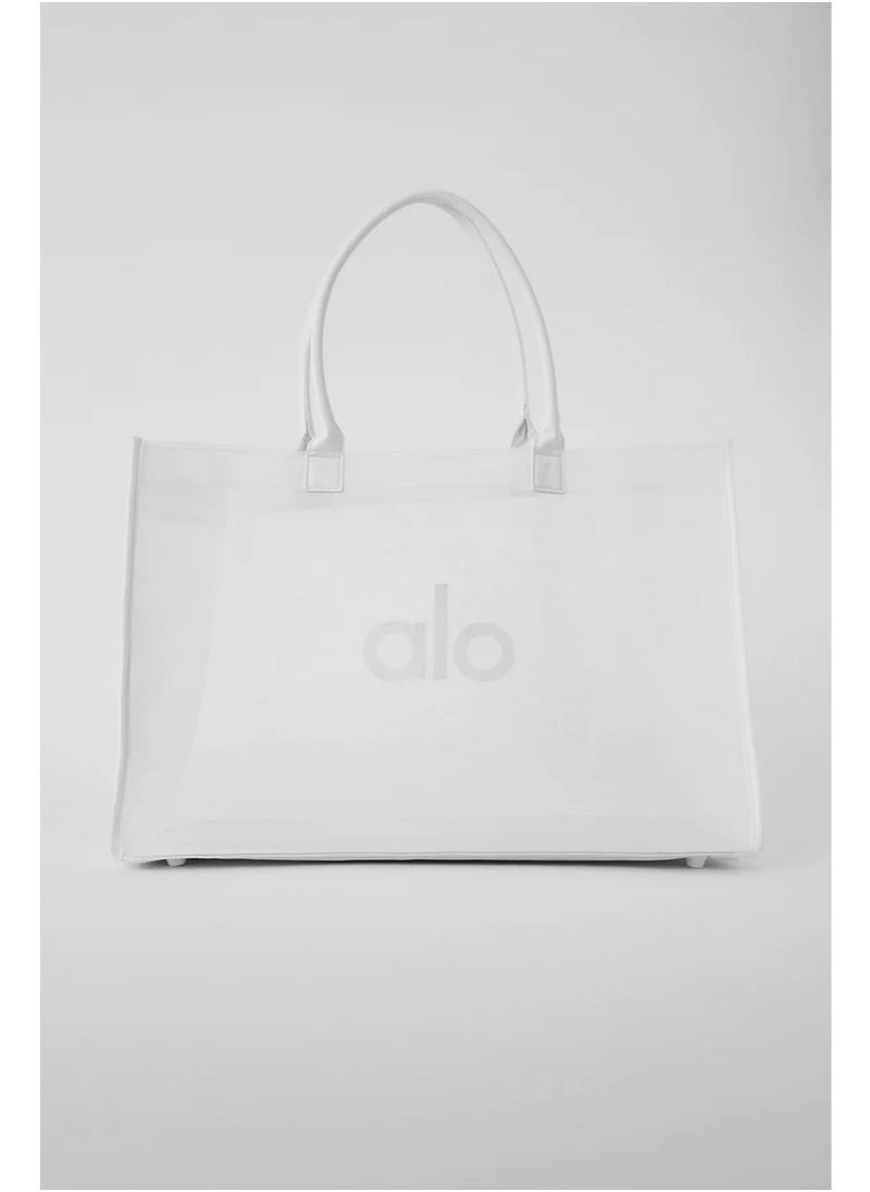 alo Yoga Sheer Tote Bag White  - Image 2