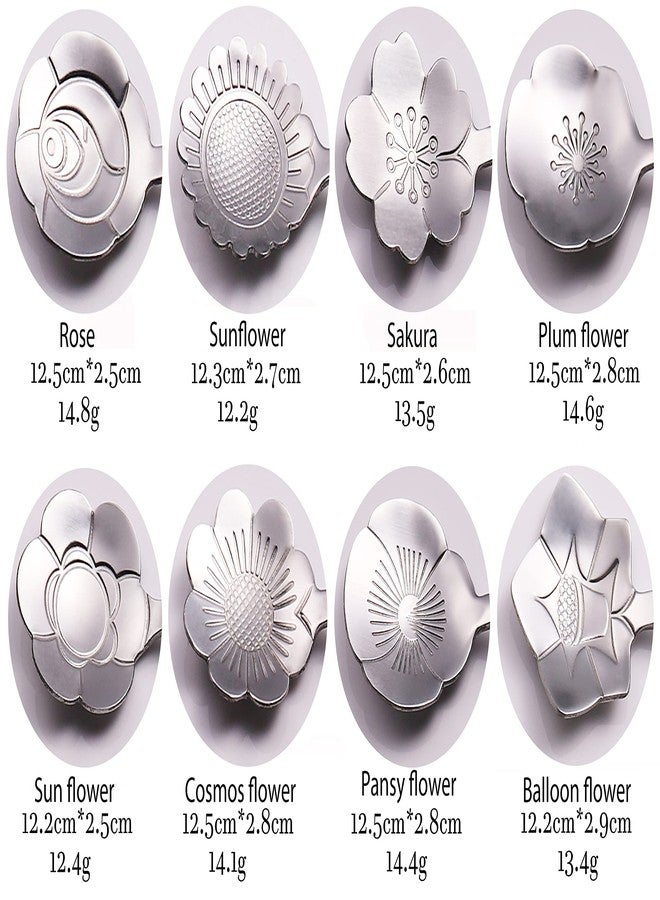 ESRISE 16 Pcs Teaspoon Tea Spoons, ESRISE Stainless Steel Cute Coffee Spoon for Tea Party Decorations (Silver) - Image 3
