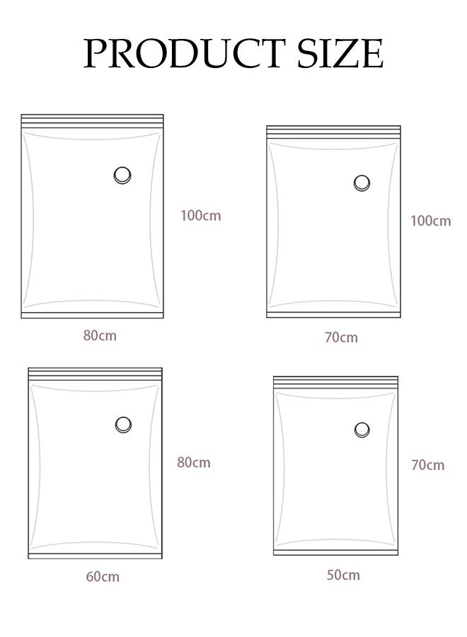 DUNISO Vacuum Storage Bags with Electric Pump,Space Saver Sealer Compression Bags for Comforter and Blankets,Jumbo Vacuum Seal Bags for Clothing,Bedding,Blankets,Comforters,Pillows (4S+2M+2L+2XL) - Image 2